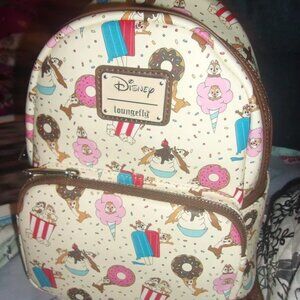 New Loungefly Disney Chip and Dale Sweet Treats Mini Backpack